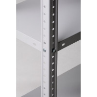 Стеллаж ООО ФУРАМА СТФЛ 1000х700х400 мм, 3 полки, серый СТФЛ107040-3