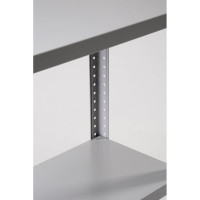 Стеллаж ООО ФУРАМА СТФУ 2500x1100x300 мм, 8 полок, серый СТФУ251130-8