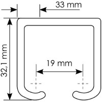 Направляющая MORELLI TRACK 2M 2 метра 9009894