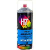Акриловый грунт H7 High Build 1К толстослойный наполнитель, серый, аэрозоль, 520 мл 380327