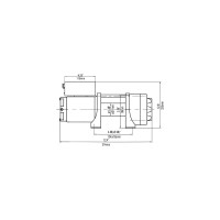 Электрическая лебёдка RUNVA 12V 2500A lbs 1140 кг EWP2500A