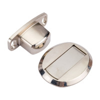 Дверной ограничитель магнитный, скрытой установки, Brante сатин никель 606785