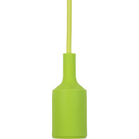 Пластиковый патрон TDM Е27 с подвесом 1 м, зеленый SQ0335-0064
