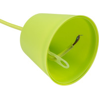 Пластиковый патрон TDM Е27 с подвесом 1 м, зеленый SQ0335-0064