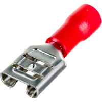 Изолированная клемма "мама" Nord-Yada 6.3мм 0.5-1.5кв.мм (красная) (РПи-м 1.5-(6.3) 905342