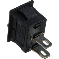 Клавиша Nord-Yada 250V 3А Micro красная (2контакта) ON-OFF (2шт в упаковке) 905464