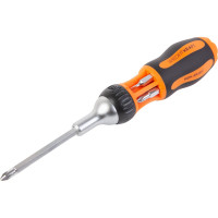 Реверсивная отвертка с набором бит WIEDERKRAFT SL+PH, 6 предметов WDK-SR2007