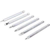 Реверсивная отвертка с набором бит WIEDERKRAFT SL+PH, 6 предметов WDK-SR2007