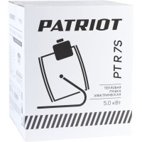 Электрический тепловентилятор Patriot PTR 7S, 5.0 кВт, 220В, терморегулятор, 633307300