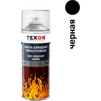 Антикоррозионная эмаль Texon (термостойкая до 800 градусов; черный; аэрозоль; 520 мл) TX184842