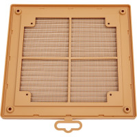 Решетка TDM ELECTRIC разъемная с москитной сеткой, 208х208 ЭКО (беж.) SQ1807-0078
