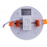 Встраиваемый безрамочный круглый светодиодный светильник IONICH 18Вт 1400Лм, 230В 4000K 120мм IP20 1590