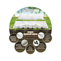 Парник из дуг с укрывным материалом Удачный Сезон 3 м 3001