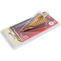 Сверло ступенчатое спиральное по металлу (4-38 мм; 13 ступеней; TiN) SKRAB 30188