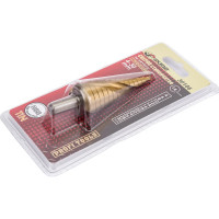 Сверло ступенчатое спиральное по металлу (4-30 мм; 14 ступеней; TiN) SKRAB 30186