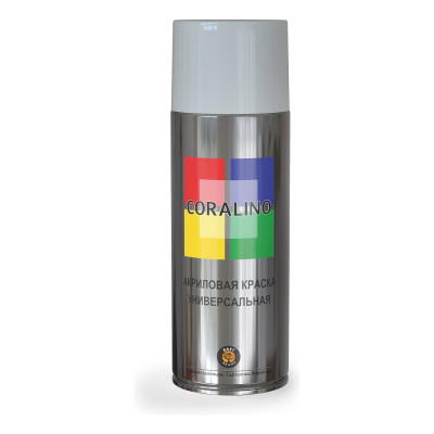 Краска аэрозольная CORALINO RAL7035, светло-серая, 520 мл C17035
