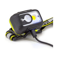 Налобный фонарь ЯРКИЙ ЛУЧ LH-450A MA-HALO 5W LED +3W COB max.400лм, 3режима, включается взмахом, Li-Ion 1800mA 4606400015260