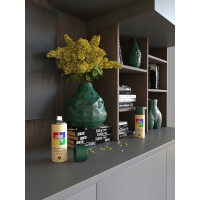 Краска аэрозольная полуматовая CORALINO SATIN RAL6005 Зеленый Мох CS6005