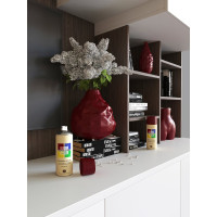 Краска аэрозольная полуматовая CORALINO SATIN RAL3005 Красное Вино CS3005