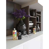 Краска аэрозольная полуматовая CORALINO SATIN RAL9005 черный CS9005