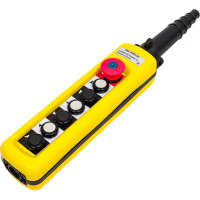 Кабельный пульт 6 кнопок, 2-ступенчатая, авар.стоп, ключ, XAC-A A6913K