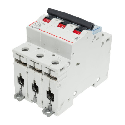 Автоматический выключатель Legrand DX3 6000 - 10 кА - тип C - 3П - 16 А - 3 модуля 407859