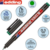 Перманентный маркер для проекторных пленок EDDING круглый наконечник, 0.3 мм, зеленый E-140#4 1183497