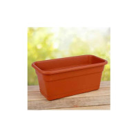 Балконное кашпо с поддоном Darel Plastic 5 0140 ДАР 40х20х17 см, 8 л, терракотовое 015167