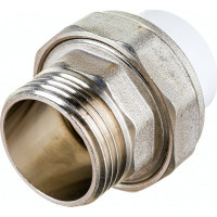 Комбинированная муфта РВК разъемная, раструбная ПП D25-1 НР 020566