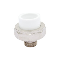 Комбинированная муфта РВК разъемная, раструбная ПП D25-1/2 НР 020568