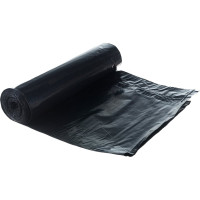 Мешки для мусора в рулоне с завязками Практичные (5 шт; 110x115; 240 л; черные; ПВД; 40 мкм) Ромашка ЗВП-240/5/15/Ч
