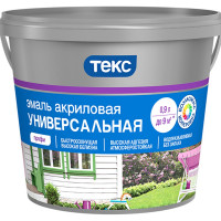 Универсальная акриловая эмаль Текс Профи глянцевая; база A; 2.7 л 52471 700010640