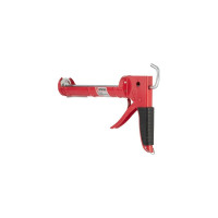 Пистолет для выдавливания силикона INTERTOOL 225мм, с обрезиненной рукояткой HT-0023