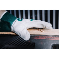 Комбинированные кожаные перчатки Jeta Safety, краги, хлопок/спилок А, размер 10/XL JSL-201-10/XL