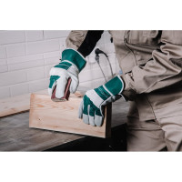 Комбинированные кожаные перчатки Jeta Safety, краги, хлопок/спилок А, размер 10/XL JSL-201-10/XL