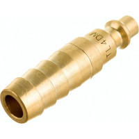 Быстроразъемное соединение D ISO 6150 B (рапид "папа" - елочка 1/2"; латунь) TITAN LOCK TL4DMH-B