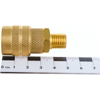 Быстроразъемное соединение D ISO 6150 B (рапид "мама" - наружная резьба 1/4"; латунь) TITAN LOCK TL2DFS-B