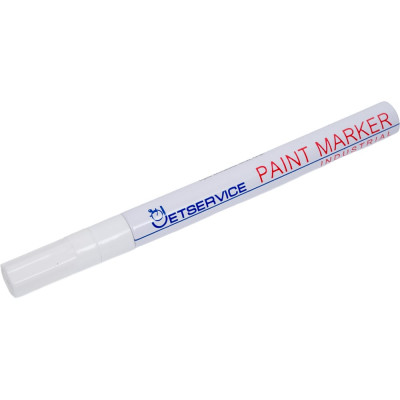 Маркер-краска Jetservice slim 1,5-3 мм, белый JSPM-05-01