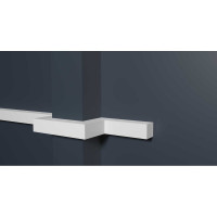 Молдинг стеновой ударопрочный влагостойкий под покраску Decor-Dizayn 20x20x2000 мм DD622