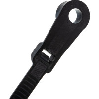 Нейлоновая хомут-стяжка под винт duwi кабельная 100x3,6 мм, черная, упаковка 10 шт. 30295 7