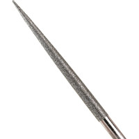 Алмазный надфиль CNIC круглый L160x4 с обрезиненной ручкой 25129