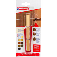 Восковой набор для ремонта мебели Edding (3 оттенка; бук-клен; блистер) E-8901#3-B#611