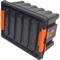 Ящик п/п Rox Box 415х300х195 мм с крышкой и клипсами PRO, 16 л. цв антрацит 25339