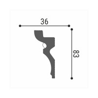 Потолочный плинтус Де-Багет Декор ДП 34/90 00-00001092