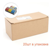 Монтажная клемма STEKKER для фазных проводников, 3 контактные группы, LD222-428 39500