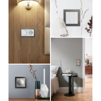 1-местная рамка STEKKER серия Катрин, стеклянная, GFR00-7001-06, графит 39539