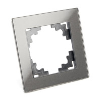 1-местная рамка STEKKER серия Катрин, стеклянная, GFR00-7001-06, графит 39539