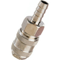 Быстросъемное соединение автомат на елочку 10 мм рапид для компрессора Pegas pneumatic 3207