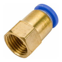 Фитинг металлический 8 мм - внутренняя резьба 1/4" Pegas pneumatic 5204