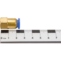 Фитинг металлический 8 мм - внутренняя резьба 1/4" Pegas pneumatic 5204